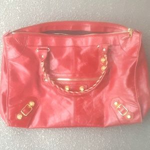 BALENCIAGA Agneau Weekender tote bag